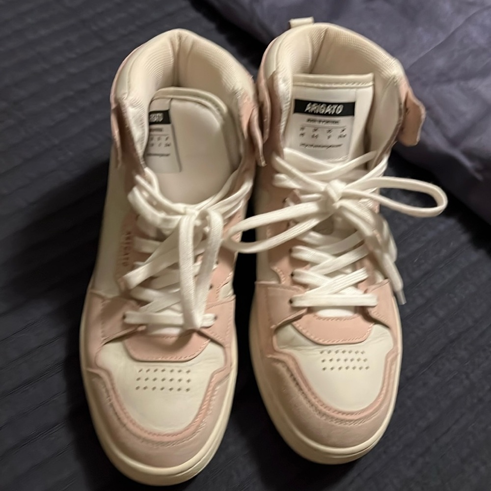 Axel Arigato Clay White and dusty pink high top